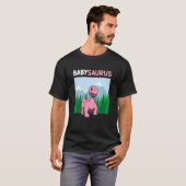 バビサウルス恐竜かわいいキドアプサウルス3 Tシャツ (正面フル)