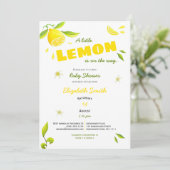 バビシャワユニセックスーの途中のレモン 招待状 (スタンド正面)