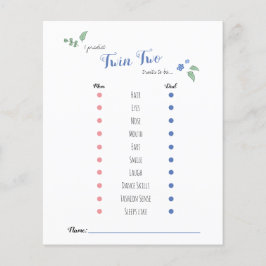 バビシャワーベビー予測ツインベアテーマ