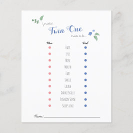 バビシャワーベビー予測ツインベアテーマ