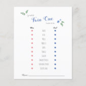 バビシャワーベビー予測ツインベアテーマ (正面)