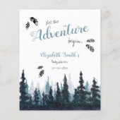 バビシャワーベビー予測素朴な冒険テーマ (裏面)