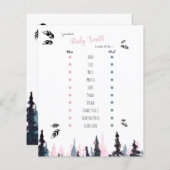 バビシャワーベビー予測素朴な冒険テーマ (正面/裏面)