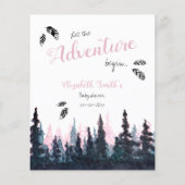 バビシャワーベビー予測素朴な冒険テーマ (裏面)