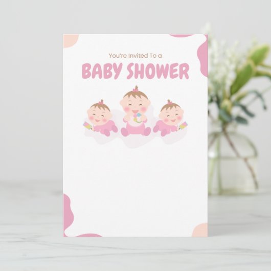 バビシャワー 招待状 (スタンド正面)