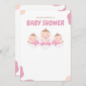 バビシャワー 招待状 (正面/裏面)