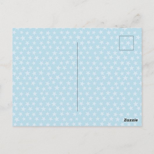 バビブルーの星 |おもしろいサンキューカード ポストカード (裏面)