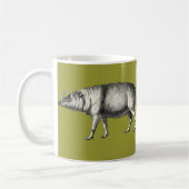 バビルサの野生のブタの雄豚のブタのWarthogのヴィンテージ コーヒーマグカップ (左)