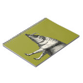 バビルサの野生のブタの雄豚のブタのWarthogのヴィンテージ ノートブック (左側)