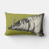 バビルサの野生のブタの雄豚のブタのWarthogのヴィンテージ ランバークッション (裏面)