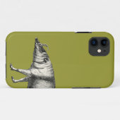 バビルサの野生のブタの雄豚のブタのWarthogのヴィンテージ Case-Mate iPhoneケース (裏面(横))