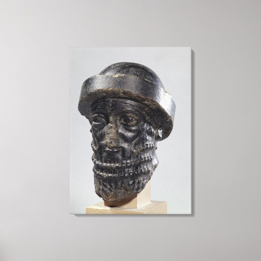 バビロの王ハムマラビの王の頭か キャンバスプリント (正面)