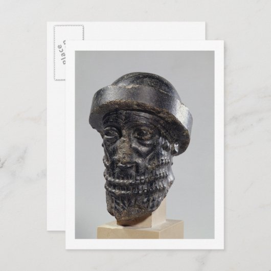 バビロの王ハムマラビの王の頭か ポストカード (正面/裏面)