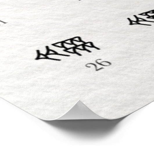 バビロニアの数 ポスター (角)