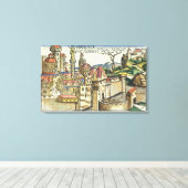 バビロンの古代都市の眺め、呉から キャンバスプリント (インサイチュ (ウッドフロア))