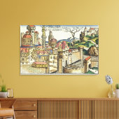 バビロンの古代都市の眺め、呉から キャンバスプリント (インサイチュ (リビング))