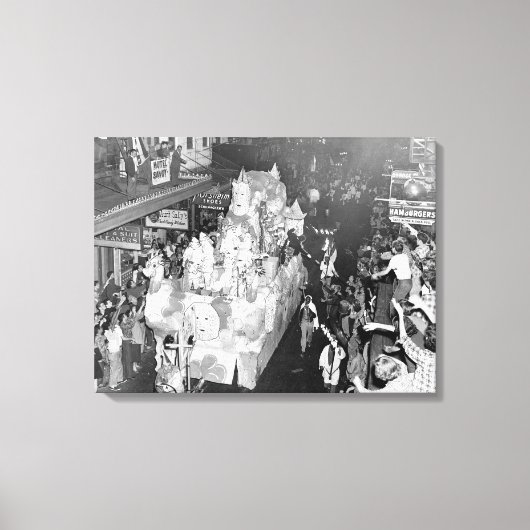 バビロンニューオーリンズマルディグラ騎士団1955 キャンバスプリント (正面)