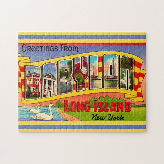 バビロン・ロングアイランド 11x14 ジグソーパズル (横)