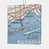 バビロンNYヴィンテージの地図 セラミックオーナメント (左)