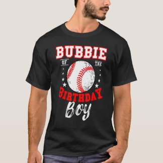 バビーオブザ誕生日ボーイベースボールテーマブデイセル Tシャツ