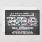 バビークジェンダーがバーベキューの招待状を明かす 招待状 (正面)