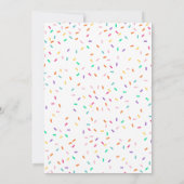 バビースシャワーの招待状を振りかけます 招待状 (裏面)