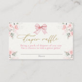 バビースワーガールおむつラッフルカード付き エンクロージャーカード (正面)