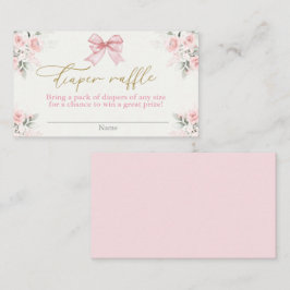 バビースワーガールおむつラッフルカード付き エンクロージャーカード