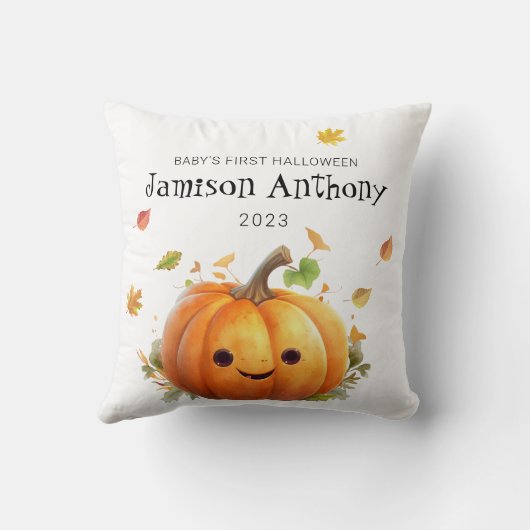 バビーズファーストハロウィーンかわいいカボチャ葉& クッション (裏面)