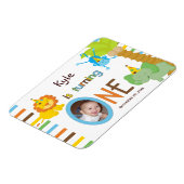 バビーズファースト誕生日カスタマイズ可能なパーティーの好意 マグネット (左側)