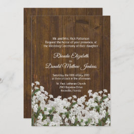 バビーズブリー素朴結婚式招待状 招待状