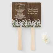 バビーズブリー素朴結婚式 プログラムファン ハンドファン (正面&裏面)