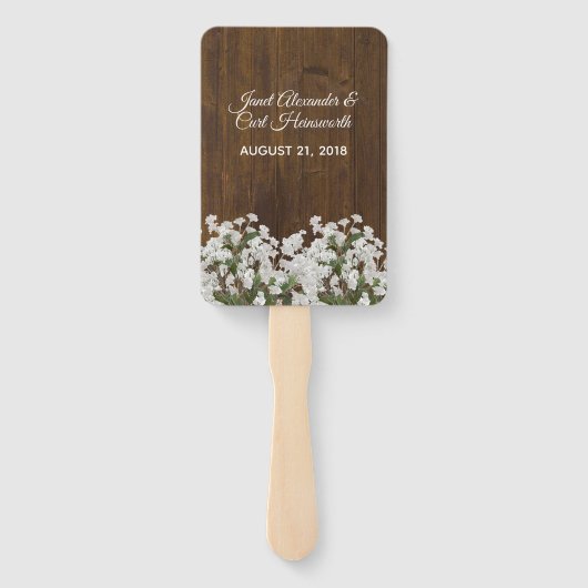 バビーズブリー素朴結婚式 プログラムファン ハンドファン (裏面)