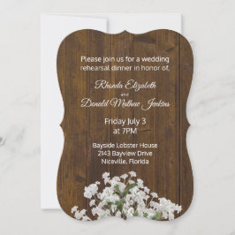 バビーズブレス素朴のリハ結婚ーサルディナー 招待状