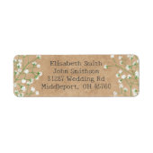 バビーズブレス素朴フローラボホカワイリターンアドレス ラベル (正面)