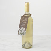 バビーズブ素朴リー結婚ズボトルメッセージカード ボトルネックタグ (アングル)