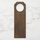 バビーズブ素朴リー結婚ズボトルメッセージカード ボトルネックタグ (裏面)