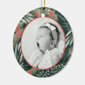 バビーズ初めてのクリスマスと誕生統計ホリデイ セラミックオーナメント (左)