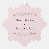 バビーズ初めてのクリスマスピンクオーナメント オーナメントカード (裏面)