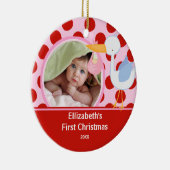 バビーズ初めてのクリスマスフォトオーナメントストークガール セラミックオーナメント (右)