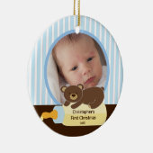 バビーズ初めてのクリスマスフォトオーナメントベア セラミックオーナメント (右)
