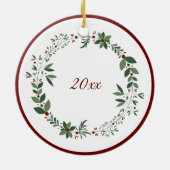 バビーズ初めてのクリスマスフォトリースクリスマス セラミックオーナメント (裏面)