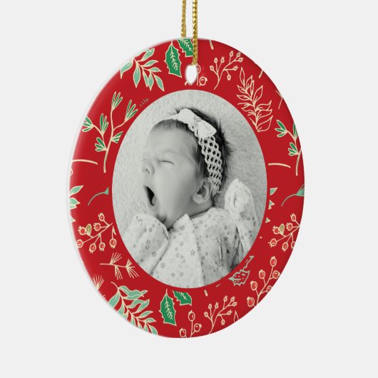バビーズ初めてのクリスマスホリデーパターンオーナメント セラミックオーナメント (右)