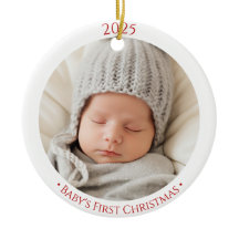 バビーズ1stクリスマスカスタム2サイドフォトオーナメント