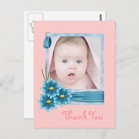 バビーズ1stクリスマス新生児写真 ポストカード (正面/裏面)