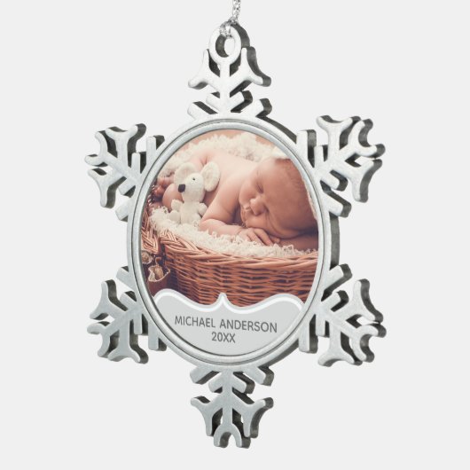 バビーズ |FIRST PHOTO記念クリスマスオーナメント スノーフレークピューターオーナメント (右)