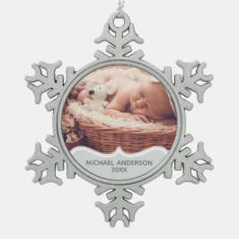 バビーズ |FIRST PHOTO記念クリスマスオーナメント スノーフレークピューターオーナメント