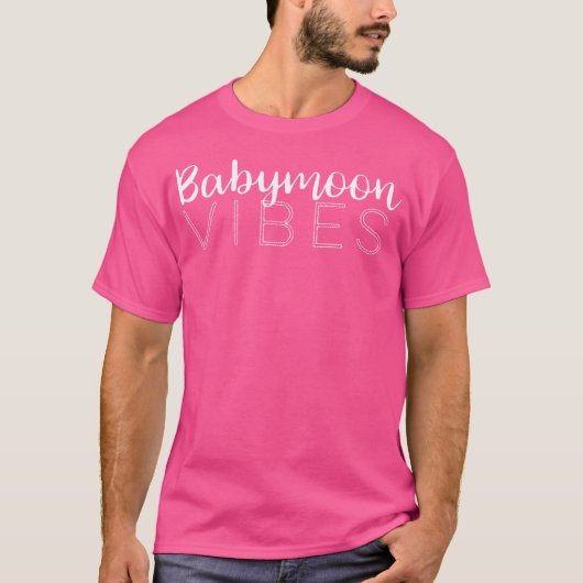 バビームーンシャツ妊娠前ベビー休暇とMo Tシャツ (正面)