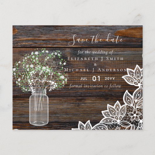 バビー素朴ス救・ブレス付きバジェット・データス・カード (正面)