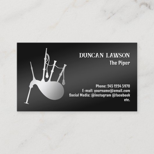 バピパーブラック 名刺 (正面)